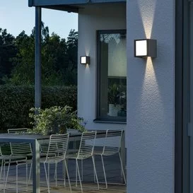 Buiten wandlamp Cremona 14.5 cm Antraciet