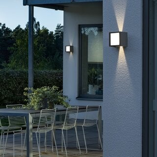 Buiten wandlamp Cremona 14.5 cm Antraciet