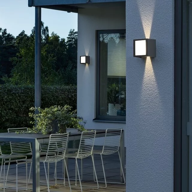 Buiten wandlamp Cremona 14.5 cm Antraciet