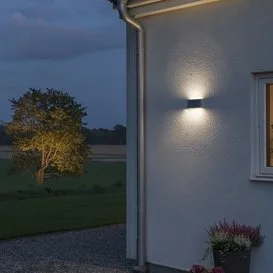 Buiten wandlamp Chieri PowerLED 2x 66W Antraciet