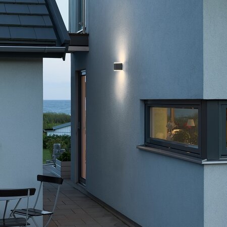 Konstsmide Moderne buiten wandlamp Monza 10,5 cm antraciet
