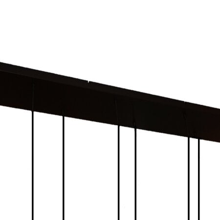 Moderne hanglamp Quinto 8-lichts zwart
