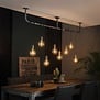 Industriële - Hanglamp - Oud zilver - 8 lichts - Pipe
