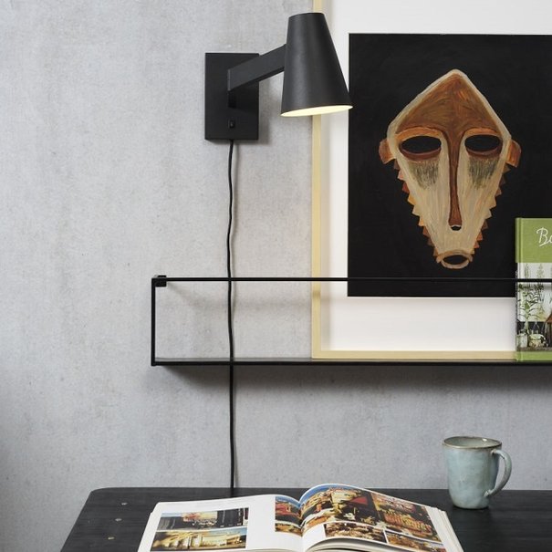 it's about RoMi Moderne - Wandlamp - Zwart - Design - Biarritz