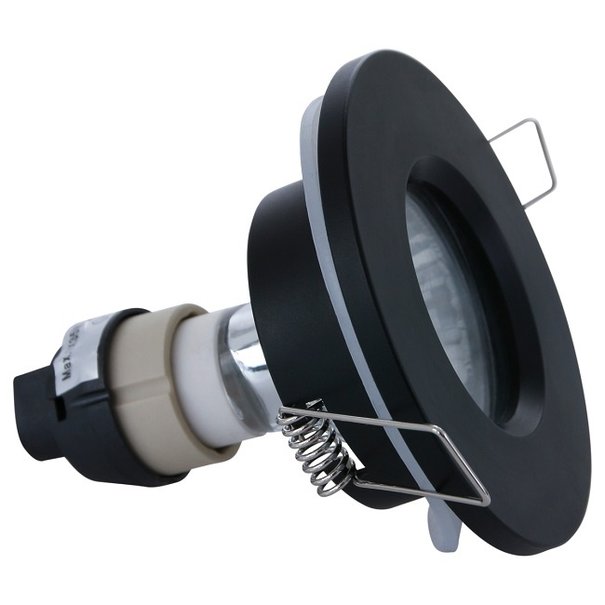 Steinhauer Moderne - Inbouwspots - Zwart - IP44 - Pélite