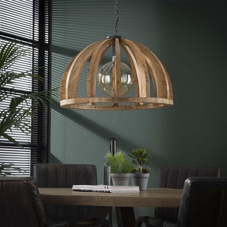 BelaLuz Landelijke hanglamp Fay Ø 60 cm bruin