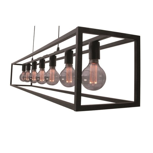 Freelight Moderne - Hanglamp - Zwart - 7 lichts - Esteso
