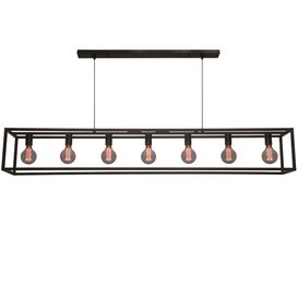 Hanglamp Esteso 7-lichts Zwart