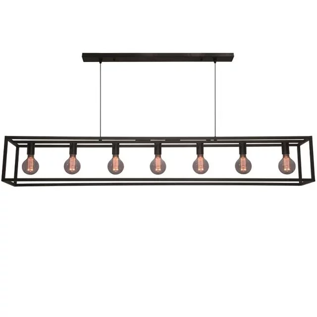 Hanglamp Esteso 7-lichts Zwart