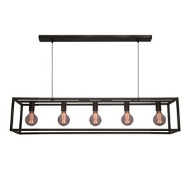 Hanglamp Esteso 5-lichts Zwart