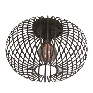 Plafondlamp Aglio Ø40 cm Zwart