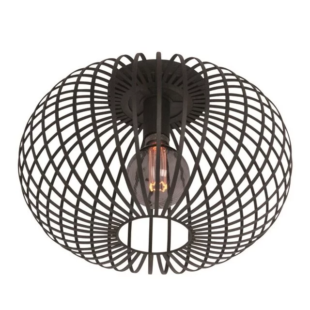 Plafondlamp Aglio Ø40 cm Zwart