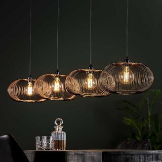 Hanglamp Vince 4-lichts brons