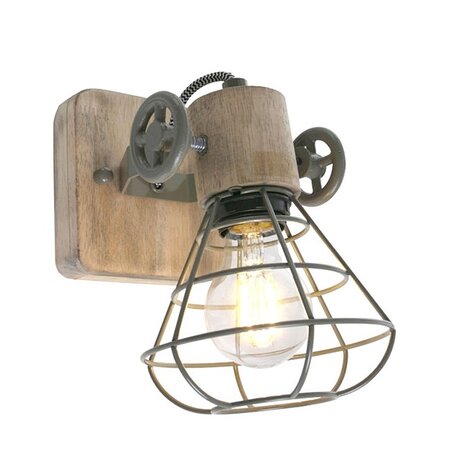 Anne Lighting Landelijke wandlamp Geurnesey 1-lichts groen