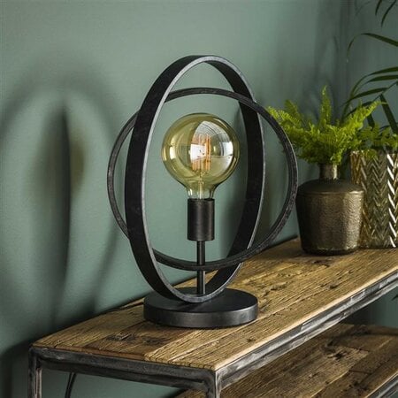 BelaLuz Moderne tafellamp Ozon 1-lichts charcoal