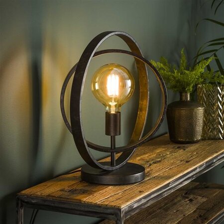 BelaLuz Moderne tafellamp Ozon 1-lichts charcoal