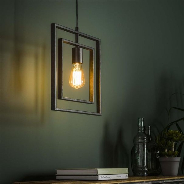 BelaLuz Industriële - Hanglamp - Charcoal - 1 lichts - Flex