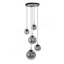 Moderne - Hanglamp - Smoke glas - 5-lichts - Bollique