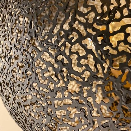 Freelight Oosterse hanglamp Oronero Ø60 cm zwart goud