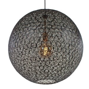 Freelight Oosterse hanglamp Oronero Ø50 cm zwart goud