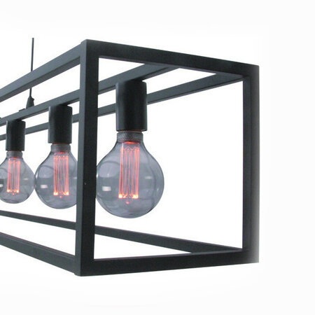 Freelight Moderne hanglamp Esteso 5-lichts zwart
