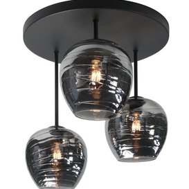 Plafondlamp Fantasy 3-lichts Zwart