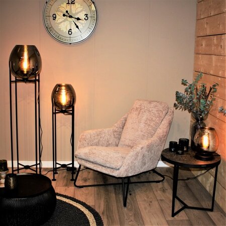 Highlight Moderne tafellamp Fantasy zwart glas