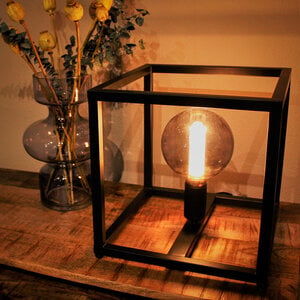 Freelight Moderne tafellamp Palco Ø28 cm zwart