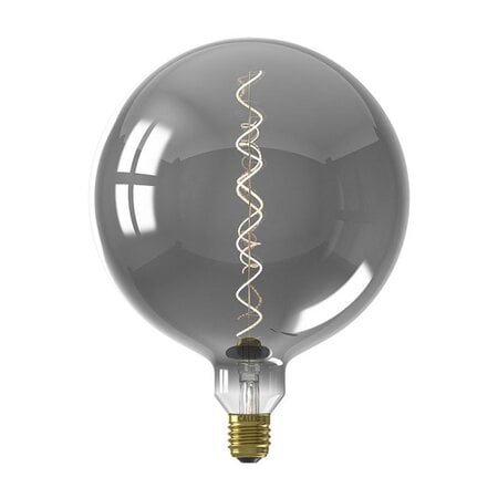Calex Lichtbron Calex E27 LED 5W Ø20 cm bol Filament titanium Dimbaar