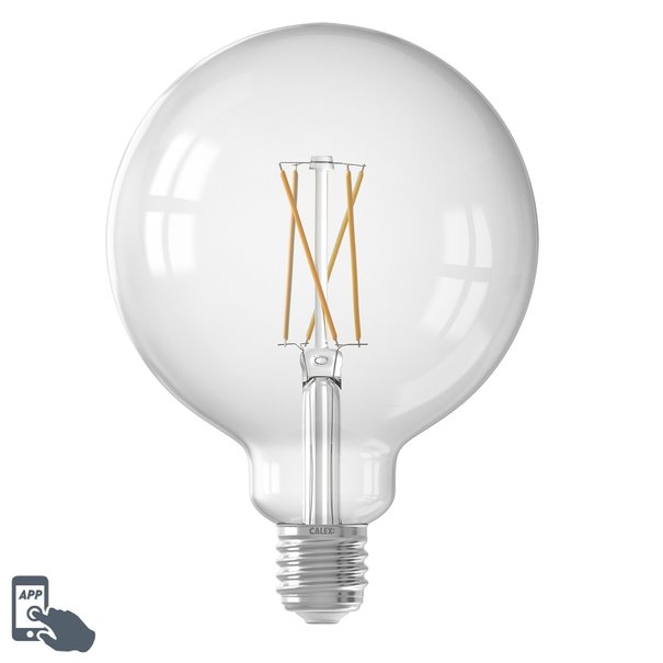 Calex Smart LED 7W 12,5 cm bol helder