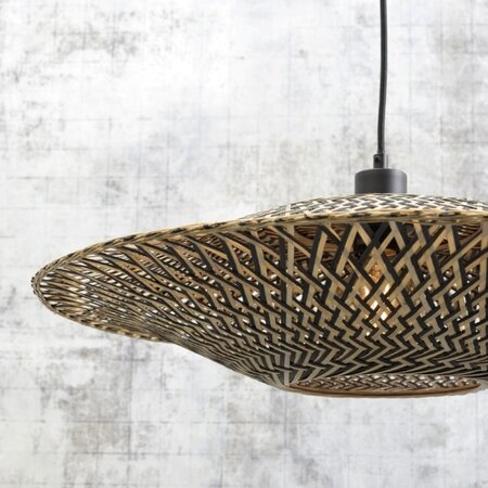 GOOD & MOJO Landelijke vloerlamp Bali small naturel bamboe