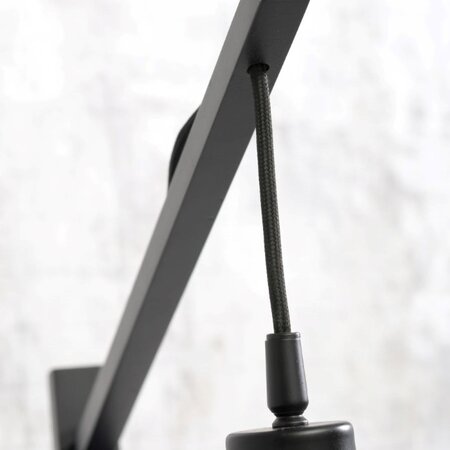 GOOD & MOJO Landelijke plafondlamp Bali Ø64 cm zwart naturel bamboe
