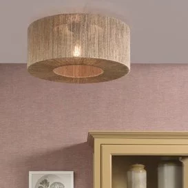 Plafondlamp Iquazu Ø60 cm Naturel