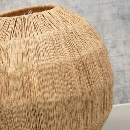 GOOD & MOJO Landelijke tafellamp Iquazu naturel jute
