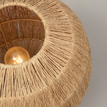 GOOD & MOJO Landelijke tafellamp Iquazu naturel jute