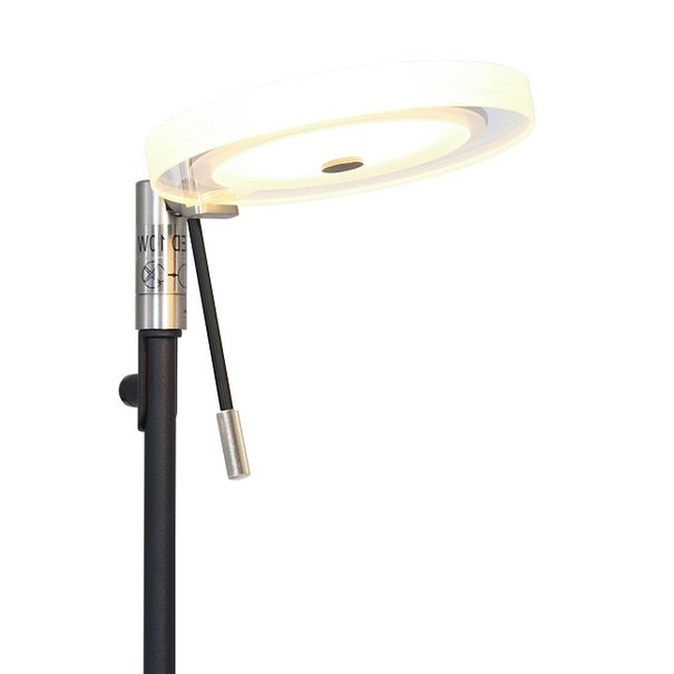 Steinhauer Moderne - Vloerlamp - Zwart - Glas - Turound