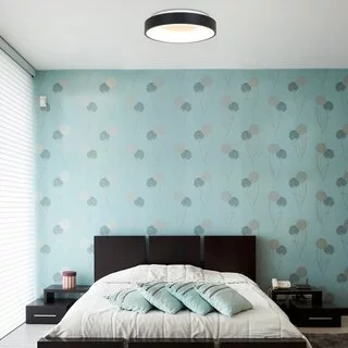 Plafondlamp Ringlede Ø 38cm wit/zwart