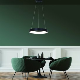 Hanglamp Ringlede Ø 48cm zwart
