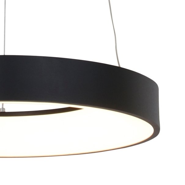Steinhauer Moderne - hanglamp - Ø48cm - zwart -Ringlede
