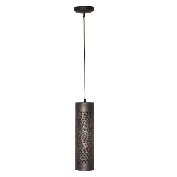 Freelight Industriële - Hanglamp - Zwart / bruin - 1 lichts - Forato