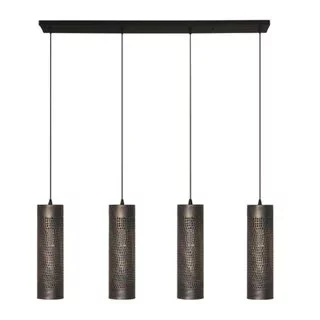 Hanglamp Forato 4-lichts Zwart / bruin