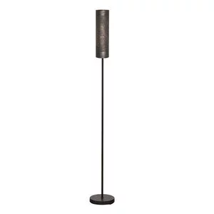 Freelight Industriële vloerlamp Forato 1-lichts zwart bruin