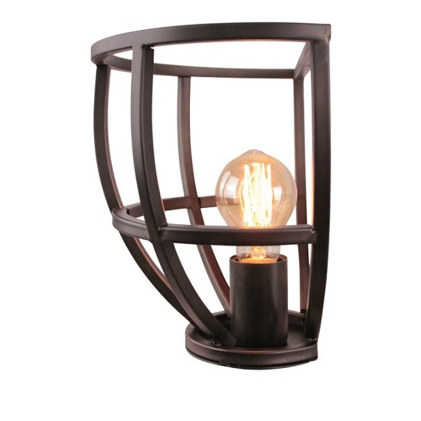Freelight Industriële - Wandlamp - Zwart - 25 cm - Birdie