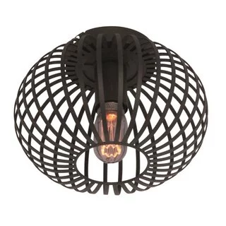 Plafondlamp Aglio Ø25 cm Zwart