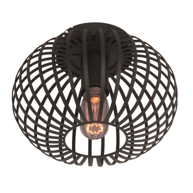 Plafondlamp Aglio Ø25 cm Zwart