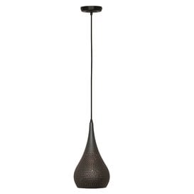 Hanglamp Bruciato 1-lichts Zwart bruin
