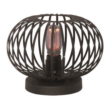 Freelight Moderne tafellamp Aglio Ø25 cm zwart