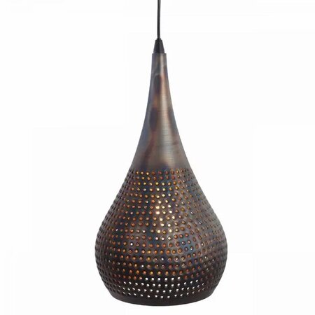 Freelight Industriële hanglamp Bruciato 3-lichts op balk zwart bruin