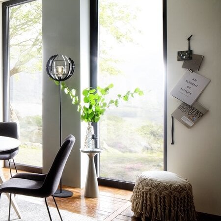 Ztahl Modern Industriële vloerlamp Terra 175 cm zwart