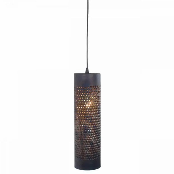 Freelight Industriële - Hanglamp - Zwart / bruin - 1 lichts - Forato